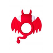 Красное эрекционное кольцо на пенис JOS COCKY DEVIL - JOS - в Бийске купить с доставкой