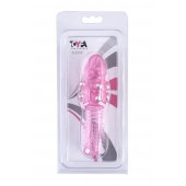 Стимулирующая розовая насадка с шишечками и шипами - 13,5 см. - Toyfa Basic - в Бийске купить с доставкой