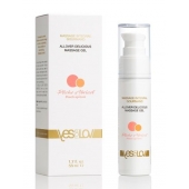 Универсальный массажный гель-смазка Allover Delicious Massage Gel с ароматом персика и аброкоса - 50 мл. - YESforLOV - купить с доставкой в Бийске