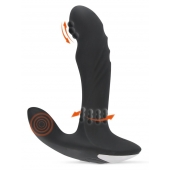 Черный вибромассажер простаты с функцией римминга Plug with Perineum Stimulator - 16,6 см. - Orion - в Бийске купить с доставкой