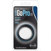 Черно-синее эрекционное кольцо Silicone Go Pro Cock Ring - Blush Novelties - в Бийске купить с доставкой