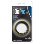 Черно-желтое силиконовое эрекционное кольцо Silicone Go Pro Cock Ring - Blush Novelties - в Бийске купить с доставкой