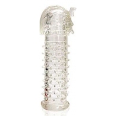 Закрытая прозрачная насадка на пенис Crystal Sleeve Faraon - 13,5 см. - Erowoman-Eroman - в Бийске купить с доставкой