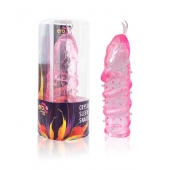 Закрытая рельефная насадка Crystal sleeve snakes в виде змеи с усиками - 14 см. - Erowoman-Eroman - в Бийске купить с доставкой