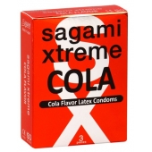 Ароматизированные презервативы Sagami Xtreme COLA - 3 шт. - Sagami - купить с доставкой в Бийске