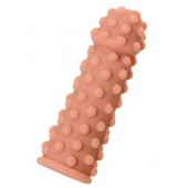 Телесная реалистичная насадка KOKOS Extreme Sleeve 02 с дополнительной стимуляцией - 12,7 см. - KOKOS - в Бийске купить с доставкой