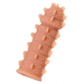 Телесная реалистичная насадка KOKOS Extreme Sleeve 04 с дополнительной стимуляцией - 12,7 см. - KOKOS - в Бийске купить с доставкой