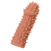 Телесная реалистичная насадка KOKOS Extreme Sleeve 07 с дополнительной стимуляцией - 12,7 см. - KOKOS - в Бийске купить с доставкой