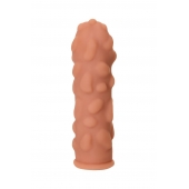 Телесная реалистичная насадка KOKOS Extreme Sleeve 11 с дополнительной стимуляцией - 12,7 см. - KOKOS - в Бийске купить с доставкой