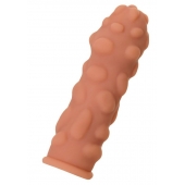 Телесная реалистичная насадка KOKOS Extreme Sleeve 11 с дополнительной стимуляцией - 12,7 см. - KOKOS - в Бийске купить с доставкой