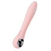 Розовый силиконовый вибратор с электростимуляцией GALVANI VIBE - 21 см. - ToyFa - купить с доставкой в Бийске