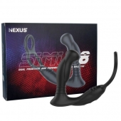 Черная анальная пробка NEXUS SIMUL8 с фиксацией на теле кольцами - Nexus Range - в Бийске купить с доставкой