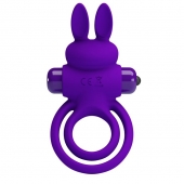 Фиолетовое эрекционное кольцо с вибростимуляцией клитора Vibrant Penis Ring III - Baile - в Бийске купить с доставкой