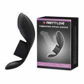 Черное кольцо на пенис с вибрацией Vibration Penis Sleeve - Baile - в Бийске купить с доставкой