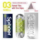 Мастурбатор SPINNER Shell - Tenga - в Бийске купить с доставкой