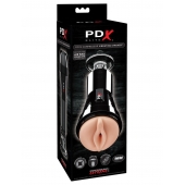 Телесный вибромастурбатор-вагина Cock Compressor Vibrating Stroker - Pipedream - в Бийске купить с доставкой
