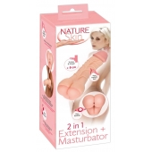 Телесная насадка-мастурбатор 2-in-1 Extension Masturbator - 21 см. - Orion - в Бийске купить с доставкой