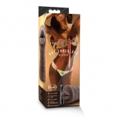 Коричневый мастурбатор-ротик Heather - Blush Novelties - в Бийске купить с доставкой
