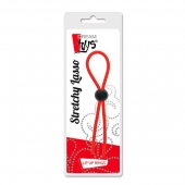 Красное эрекционное лассо с одной бусиной-утяжкой STRETCHY THIN LASSO - Dream Toys - в Бийске купить с доставкой