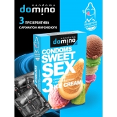 Презервативы для орального секса DOMINO Sweet Sex с ароматом мороженого - 3 шт. - Domino - купить с доставкой в Бийске