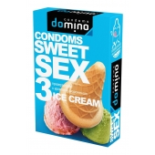 Презервативы для орального секса DOMINO Sweet Sex с ароматом мороженого - 3 шт. - Domino - купить с доставкой в Бийске