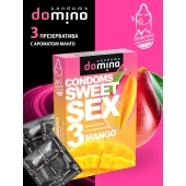 Презервативы для орального секса DOMINO Sweet Sex с ароматом манго - 3 шт. - Domino - купить с доставкой в Бийске