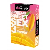 Презервативы для орального секса DOMINO Sweet Sex с ароматом манго - 3 шт. - Domino - купить с доставкой в Бийске