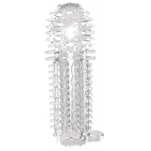 Закрытая прозрачная насадка на пенис с шипиками Nubby Sleeve - 14,5 см. - Chisa - в Бийске купить с доставкой