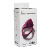 Бордовое эрекционное виброкольцо Pure Passion Sunset - Lola Games - в Бийске купить с доставкой