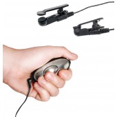 Черные электрические зажимы для сосков Shock Therapy Nipple Clamps - Pipedream - купить с доставкой в Бийске