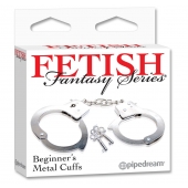 Металлические наручники Beginner s Metal Cuffs - Pipedream - купить с доставкой в Бийске