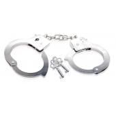 Металлические наручники Beginner s Metal Cuffs - Pipedream - купить с доставкой в Бийске