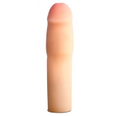 Телесная насадка-удлинитель на пенис PERFORMANCE 1.5INCH COCK XTENDER - 16 см. - Blush Novelties - в Бийске купить с доставкой