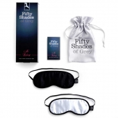 Набор из двух масок на глаза Soft Blindfold Twin Pack - Fifty Shades of Grey - купить с доставкой в Бийске