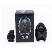 Темно-серый инновационный мужской осциллятор PULSE SOLO LUX с пультом ДУ - Hot Octopuss - в Бийске купить с доставкой