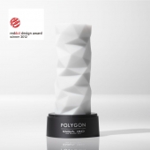 Белый 3D мастурбатор POLYGON - Tenga - в Бийске купить с доставкой
