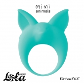 Зеленое эрекционное кольцо Kitten Kyle - Lola Games - в Бийске купить с доставкой