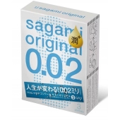 Ультратонкие презервативы Sagami Original 0.02 Extra Lub с увеличенным количеством смазки - 3 шт. - Sagami - купить с доставкой в Бийске