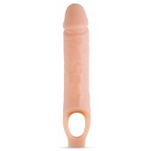 Телесный реалистичный фаллоудлинитель 10 Inch Silicone Cock Sheath Penis Extender - 25,4 см. - Blush Novelties - в Бийске купить с доставкой