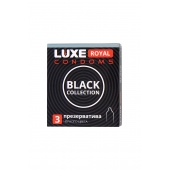 Черные презервативы LUXE Royal Black Collection - 3 шт. - Luxe - купить с доставкой в Бийске