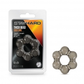 Дымчатое эрекционное кольцо Stay Hard Thick Bead Cock Ring - Blush Novelties - в Бийске купить с доставкой