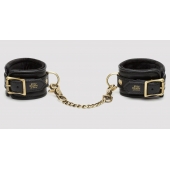 Черные наручники Bound to You Faux Leather Wrist Cuffs - Fifty Shades of Grey - купить с доставкой в Бийске