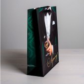 Бумажный пакет «Лучшему!» - 23 х 27 см. - Сима-Ленд - купить с доставкой в Бийске