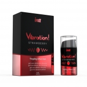 Жидкий интимный гель с эффектом вибрации Vibration! Strawberry - 15 мл. - INTT - купить с доставкой в Бийске