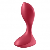 Красный вибромассажёр простаты Satisfyer Backdoor Lover - 14 см. - Satisfyer - в Бийске купить с доставкой