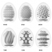 Набор из 6 мастурбаторов Tenga EGG IV с различным рельефом - Tenga - в Бийске купить с доставкой