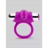Лиловое виброкольцо с пультом ДУ Remote Control Cock Ring - Happy Rabbit - в Бийске купить с доставкой
