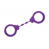 Фиолетовые силиконовые поножи Limitation - Lola Games - купить с доставкой в Бийске