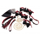 Черно-красный бондажный набор Bow-tie - ToyFa - купить с доставкой в Бийске