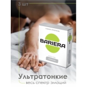 Ультратонкие презервативы Bariera Ultra Thin - 3 шт. - Bariera - купить с доставкой в Бийске